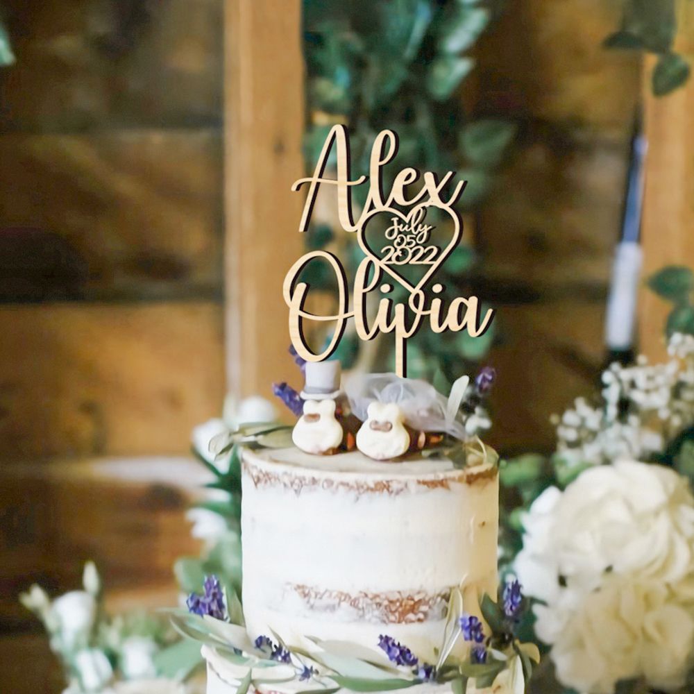 Wedding Supply Rentals - Spersonalizowane wesele pan i pani ciasto
