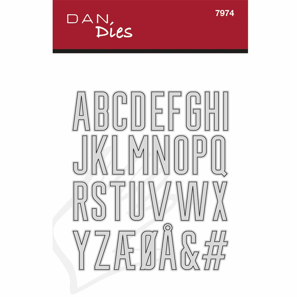 The Wedding Supply Store - Wykrojniki Alfabet Stort T-Shirt – Wykrojniki