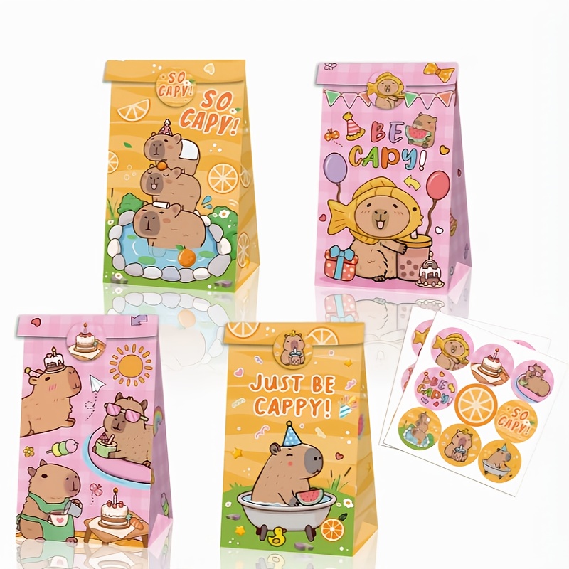 Wedding Favor Box - 12/24/48szt Kapibara Torebki na cukierki Urodziny