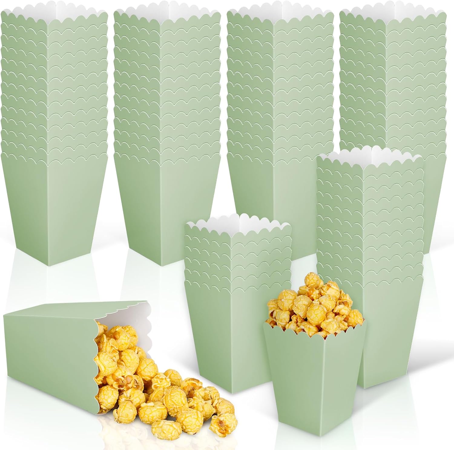 Wedding Favor Box - 12 sztuk szałwia zielone mini pudełka