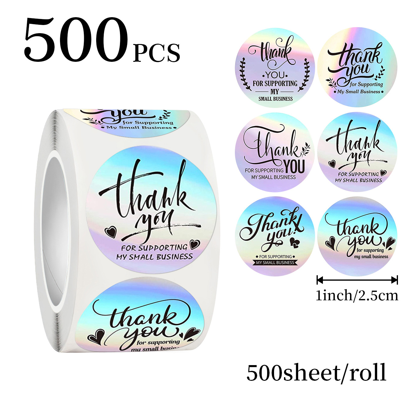 JCAC 500 sztuk/rolka 1-calowe  – Wedding Favor Box recenzja i cena