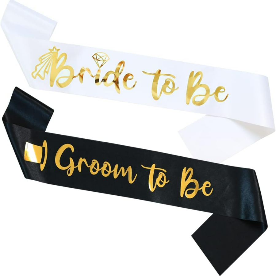 2 szt./1 zestaw Szarfy na Wiec – Bridal Sash Ribbon recenzja i cena