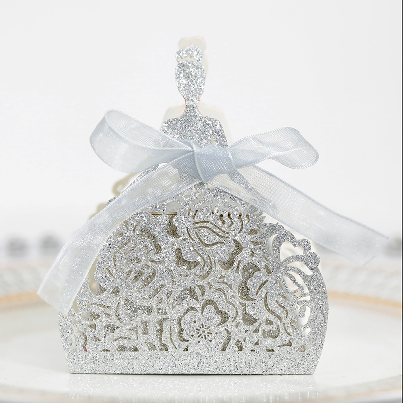 10Pcs/set Bride Flower Dresses – Wedding Favor Box recenzja i cena