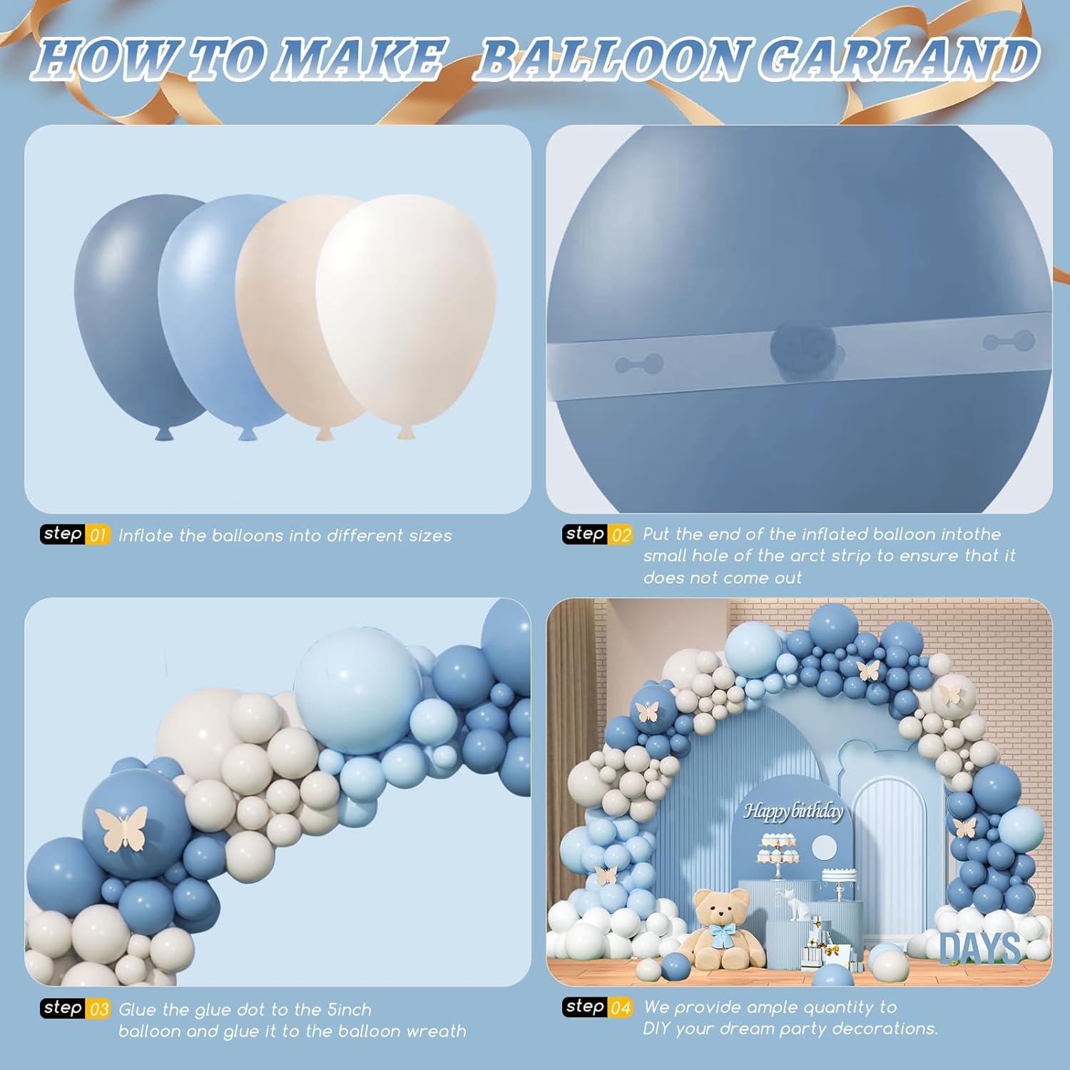 Zestaw girlandy z balonów w ko – Wedding Supply Kit recenzja i cena