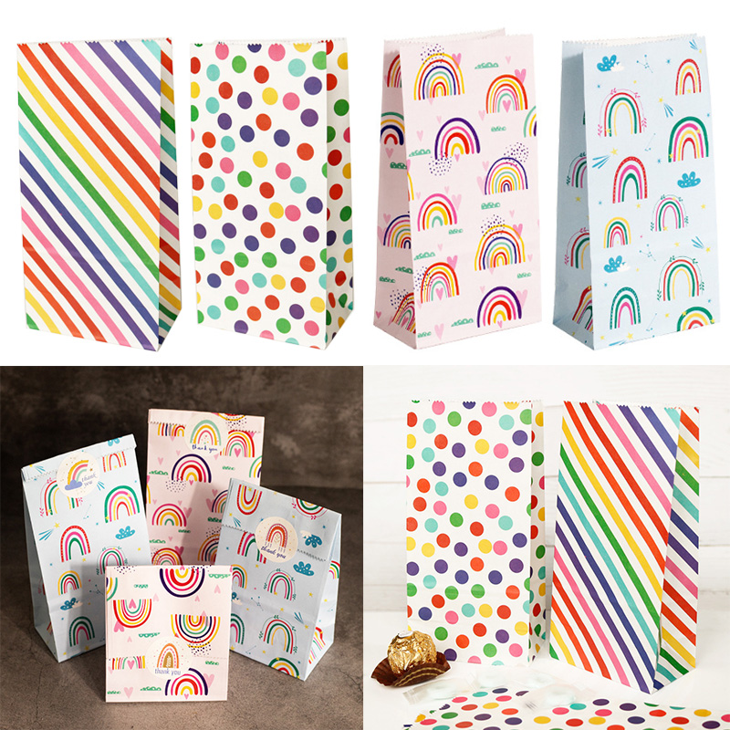Małe torby papierowe Tęczowa t – Wedding Favor Box recenzja i cena