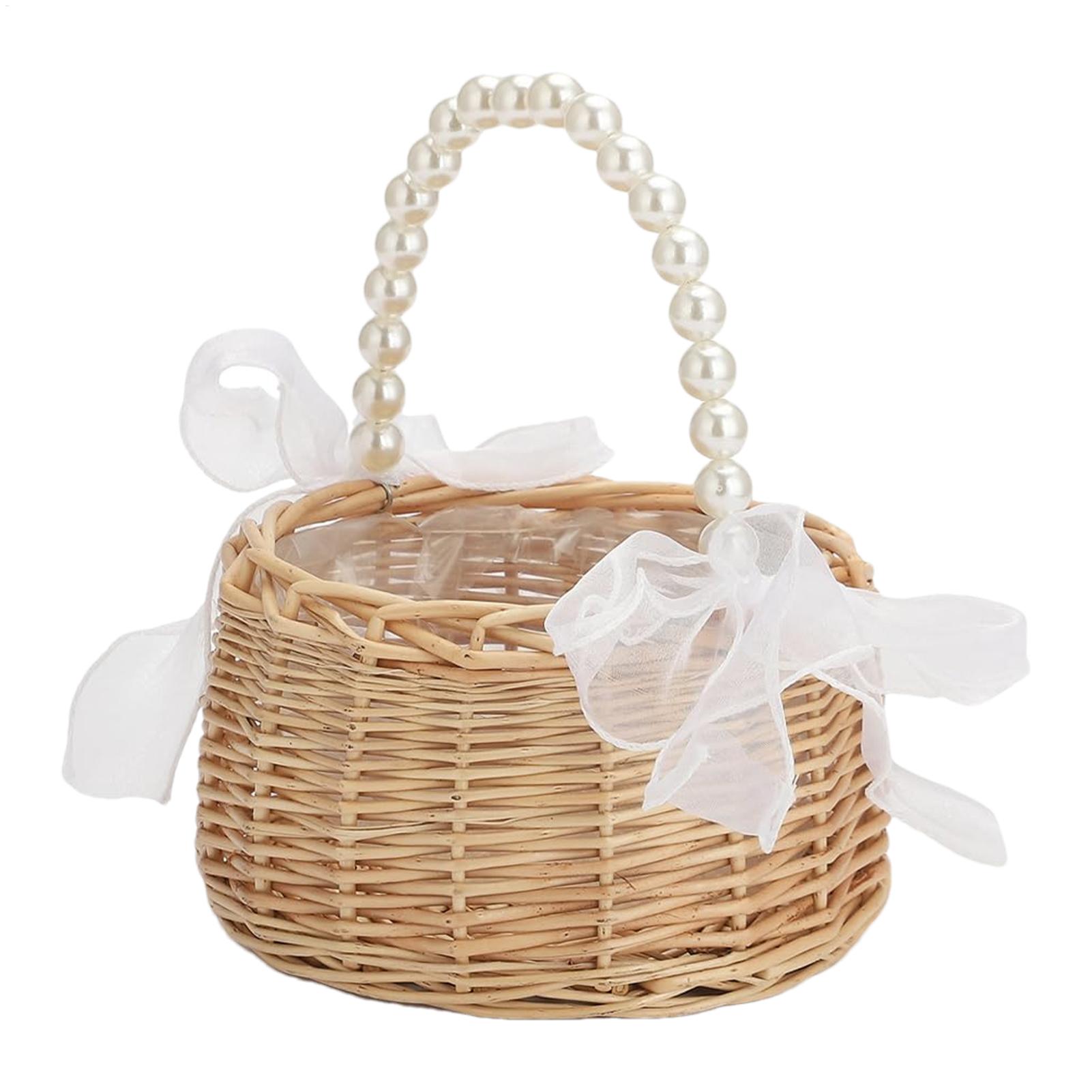 Wiklinowy koszyk na kwiaty z r – Wedding Hampers recenzja i cena