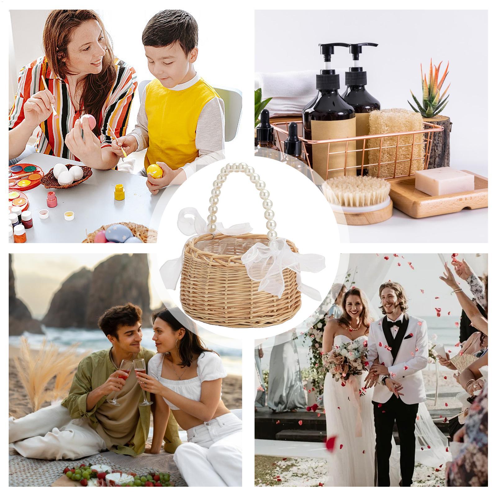 Wiklinowy koszyk na kwiaty z r – Wedding Hampers recenzja i cena