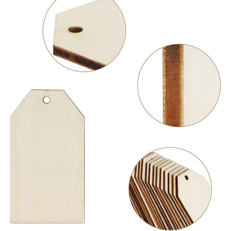 10 szt. Drewnianych zawieszek  – Wedding Supply Rentals recenzja i cena