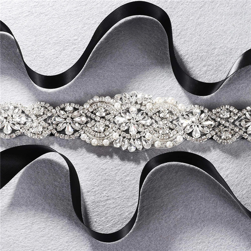 Pas ślubny luksusowy kryształ  – Bridal Sash Ribbon recenzja i cena