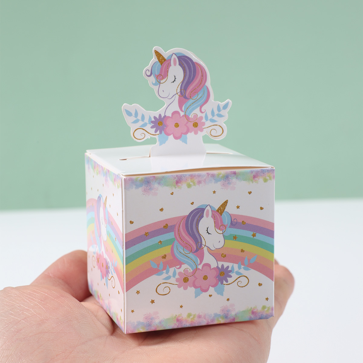 12/24szt Jednorożec 3D Papiero – Wedding Favor Box recenzja i cena