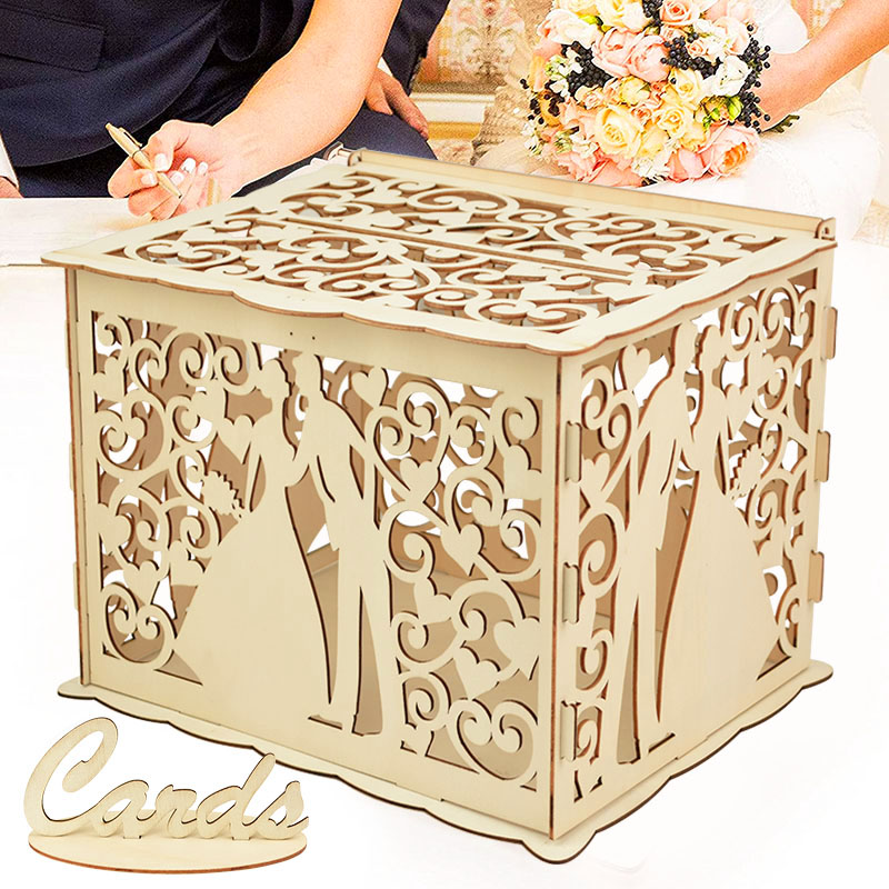 Drewniane pudełka na prezenty  – Wedding Supply Rentals recenzja i cena