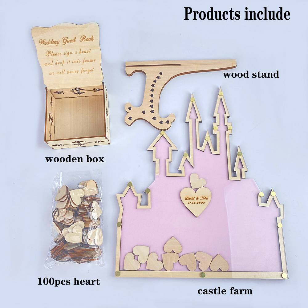Spersonalizowany zamek księga  – Wedding Favor Box recenzja i cena