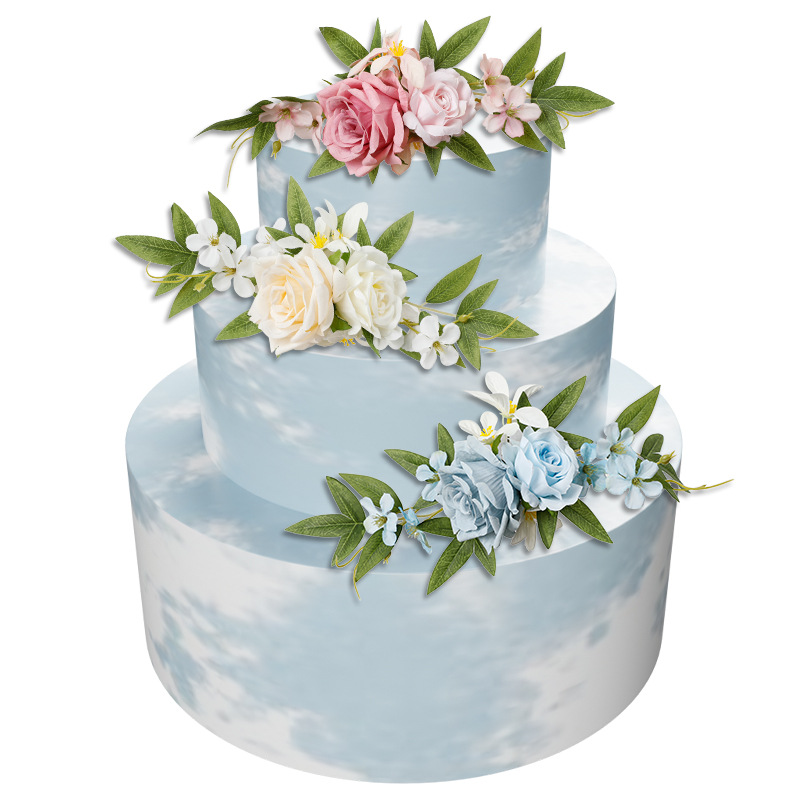 Yannew Pre-made Pink White Cak – Wedding Supply Rentals recenzja i cena