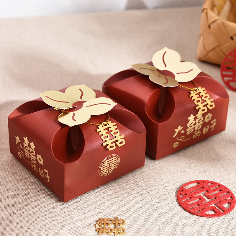 50 szt. Pomarańczowe Przenośne – Wedding Favor Box recenzja i cena